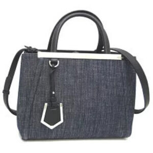 Fendi Handbag Denim Blue